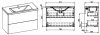 AQUAFORM - Set FRAME 802S zestaw szafka + umywalka DĄB CANELA 169185